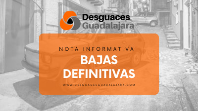 Nota informativa baja definitiva de coches